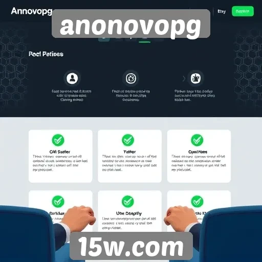 Analise das funcionalidades do site anonovopg